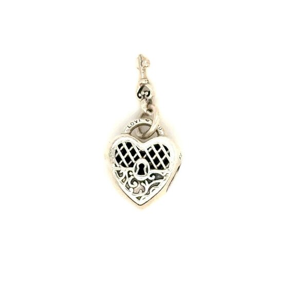 Pandora Padlock Heart & Key Charm - Picture 1 of 4